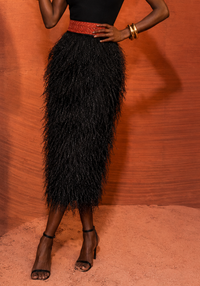 Full Ostrich Feather Skirt