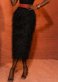Full Ostrich Feather Skirt