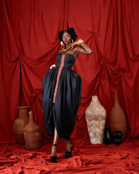 Black bubble dress
