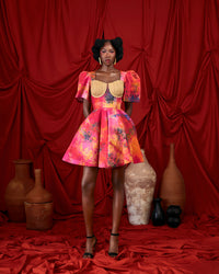 Jute and batik romper