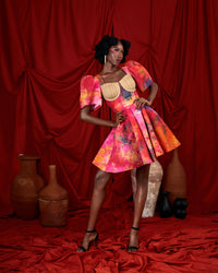 Jute and batik romper