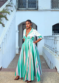 Shirt Dress With Eyelet Detail