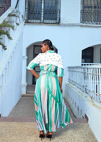 Shirt Dress With Eyelet Detail