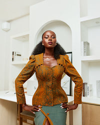 Tailored Batik with Bust Roping
